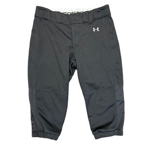 Under Armour Womens Softball Pants HeatGear Athletic Vanish Black Medium
